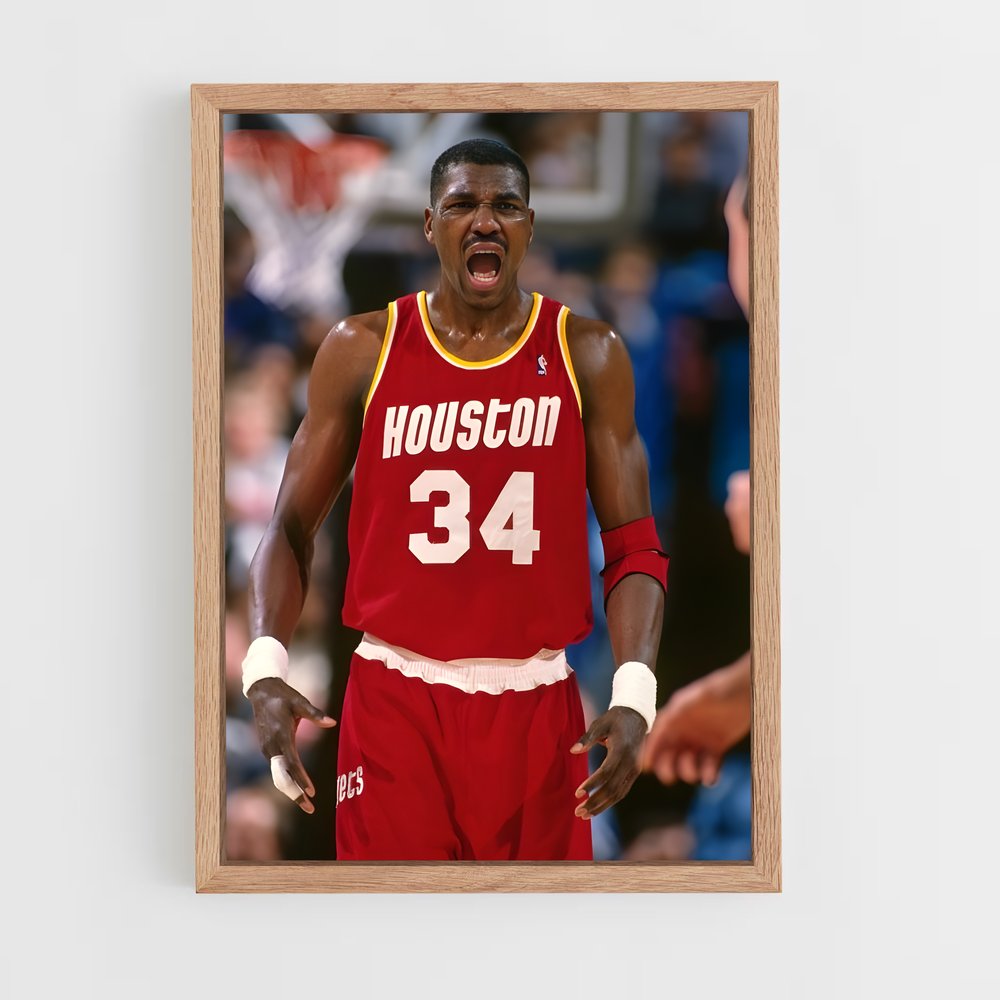 Poster Hakeem olajuwon courts – affiche Basketball (vue 4)